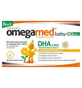 Omegamed Baby + D 6m+, kapsułki twist-off, 30 szt.
