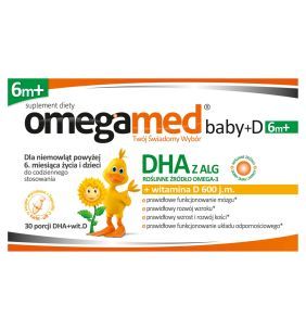 Omegamed Baby + D 6m+, kapsułki twist-off, 30 szt.