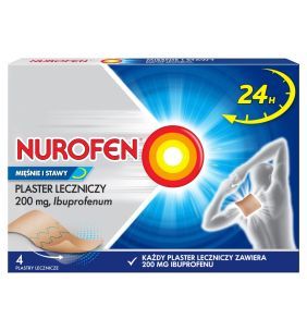 Nurofen Mięśnie i Stawy, 200 mg, plastry lecznicze, 4 szt.