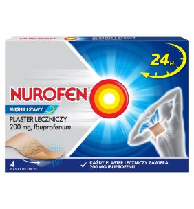 Nurofen Mięśnie i Stawy, 200 mg, plastry lecznicze, 4 szt.