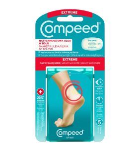 Compeed, Plastry na pęcherze na piętach, średnie, 5 szt.