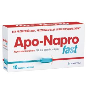 Apo-Napro Fast, 220 mg, kaps.miekkie, 10 szt