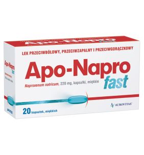 Apo-Napro Fast, 220 mg, kapsułki miękkie, 20 szt