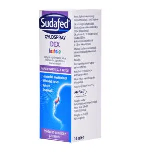 Sudafed Xylospray DEX dla dzieci, 0,5mg+50mg/ml, aerozol do nosa,10ml