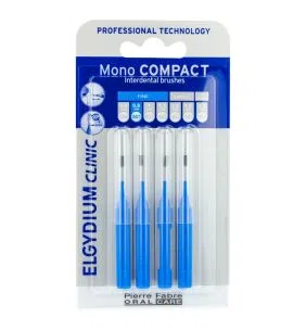 Elgydium Clinic Mono Compact 1, szczoteczka międzyzębowa, 4 szt.