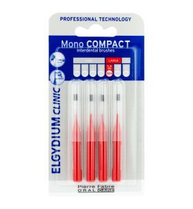 Elgydium Clinic Mono Compact 4, szczoteczka międzyzębowa, 4 szt.