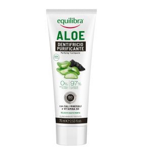 Equilibra, aloesowa pasta do zębów oczyszczająca, 75 ml