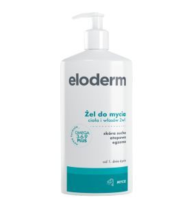 Eloderm, żel do mycia ciała i włosów 2 w 1, od 1 dnia życia, 400 ml