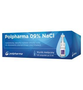 Polpharma 0,9% NaCL,roztwor chlorku sodu, 5ml, 120 pojemn.
