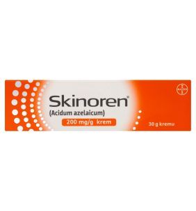 Skinoren, 200 mg/g, krem, Tuba aluminiowa zawiera 30 g kremu.