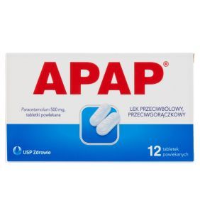 APAP, 500 mg, tabletki powlekane