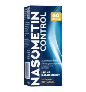 Nasometin Control, 50 mcg/dawkę, aerozol do nosa na alergię, 60 dawek