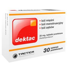 DEKTAC, 25 mg, tabletki powlekane, 30 sztuk