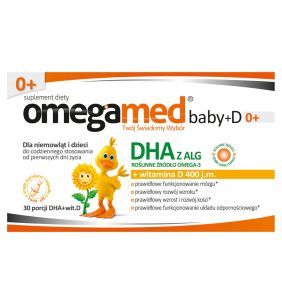 Omegamed Baby+D 0+, kapsułki twist-off, 30 szt.