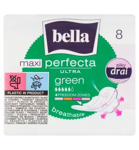Bella, podp.,Perfecta,ultracienkie,Maxi Green, 8 szt