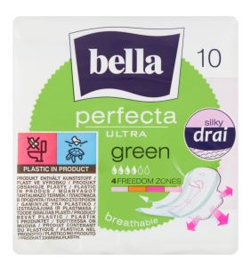Bella, podp.,Perfecta,ultracienkie,Green, 10 szt