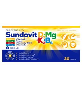 Sundovit D3+Mg+K2+B6, tabletki, 30 szt.