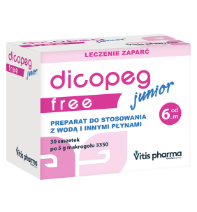 Dicopeg Junior Free, proszek dla dzieci od 6-miesiąca, saszetki, 30 szt.