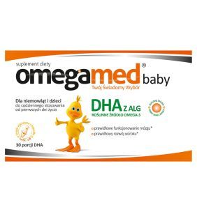 Omegamed Baby, kapsułki twist-off, DHA z alg, 30 szt.