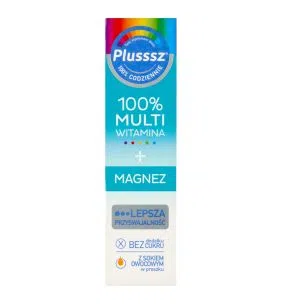 Plusssz 100% Multiwitamina+Magnez, tabletki musujące, 20 szt.