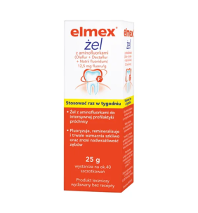 Elmex, 12,5 mg fluoru/g, żel, 25 g