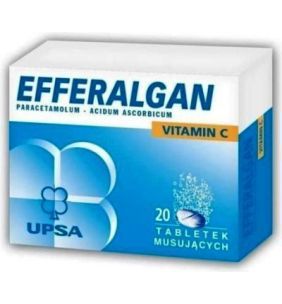 Efferalgan Vitamin C, 330 mg + 200 mg, tabletki musujące, 20 szt.