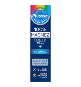 Plusssz 100% Magnez Forte + B-complex, tabl.musuj., 20 szt