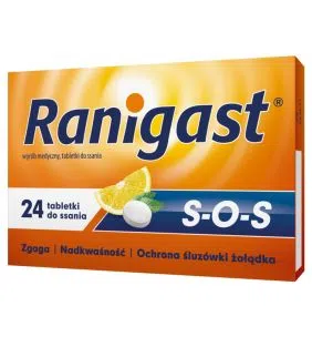 Ranigast S-O-S, tabletki do ssania, 24 szt.