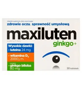Maxiluten ginkgo+, tabletki, 30 szt.