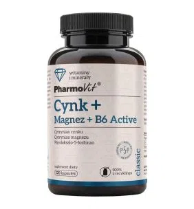 Pharmovit Classic, cynk + magnez + B6 active 83,38 g, 120 szt.