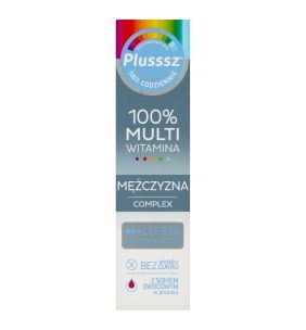 Plusssz 100% Multiwitamina Mężczyzna Complex, tabletki musące, 20 szt.