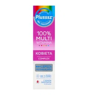 Plusssz 100% Multiwitamina Kobieta Complex, tabletki musujące, 20 szt.