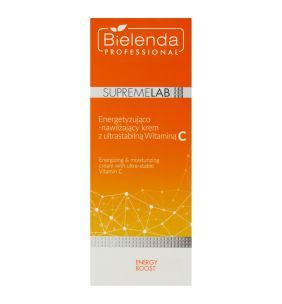 Bielenda Professional SupremeLab, Energetyzująco-nawilżający krem z ultrastabilną witaminą C, 50 ml