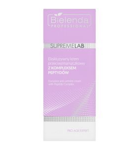 Bielenda Professional SupremeLab, Ekskluzywny krem przeciwzmarszczkowy z kompleksem peptydów, 50 ml