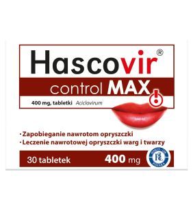 Hascovir control MAX 400 mg, tabletki, 30 sztuk