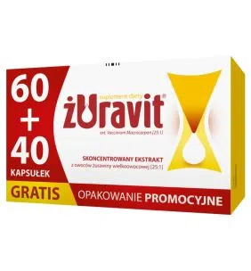 Zuravit, kaps.miekkie, 60 szt + 40 szt