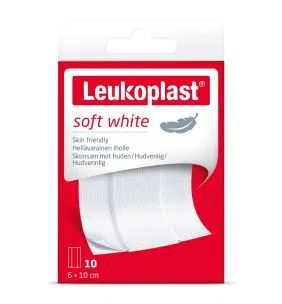 Leukoplast Soft, plastry, 6 x 10 cm, 10 szt.