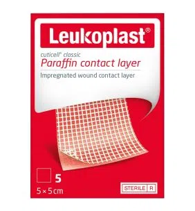 Leukoplast Cuticell paraffin, opatrunek, 5 x 5 cm, 5 szt.