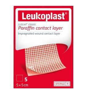 Leukoplast Cuticell paraffin, opatrunek, 5 x 5 cm, 5 szt.
