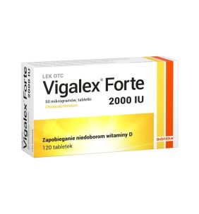 Vigalex Forte, 2000 IU, tabletki, 120 szt.