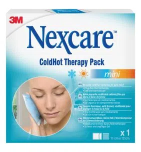 Nexcare ColdHot Therapy Pack Mini, zimno-ciepły okład żelowy wielokrotnego użytku, 11 cm x 12 cm, 1 szt.