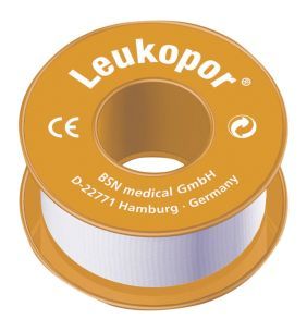 Leukopor, plaster przylepiec w rolce, rozmiar 1,25 cm x 5 m, 1 szt.