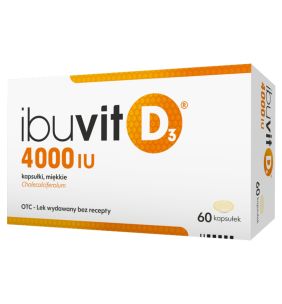 Ibuvit D3 4000 IU, 4000 IU, kapsułki miękkie, 60 szt.