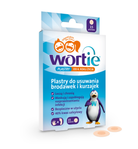 Wortie, plast., do usuw.brodawek i kurzajek, 15 szt