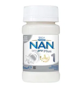 Nan Optipro Plus 1 HM-0, mleko początkowe, płyn, 90 ml x 32 szt.