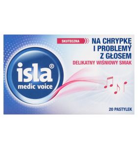 Isla medic voice, pastylki do ssania, 20 szt.
