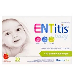 ENTitis Baby, smak truskawkowy, proszek w saszetkach, 30 szt.