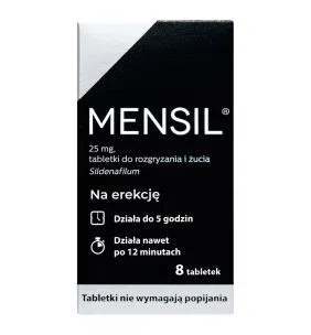 Mensil, 25  mg, tabletki do rozgryzania, żucia, 8 szt.