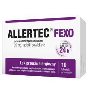 Allertec Fexo, 120 mg, tabl.powl., 10 szt