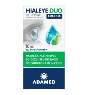 Hialeye Duo Emulsja, krople do oczu, 10 ml